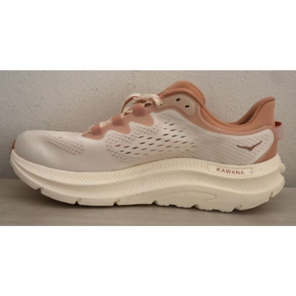 HOKA One One Women's Sz 10.5B Vanilla/Sandstone Kawana 2 Running Shoes - Picture 4 of 13